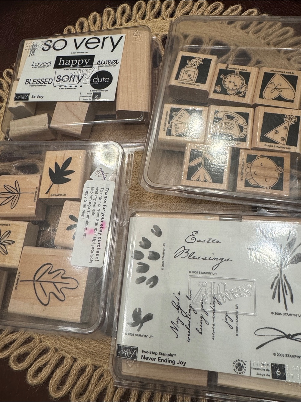 Stampin’ up rubber stamp kit. Like new!
